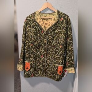 Womens Homemade Whimsical Jacket. Size medium New!
